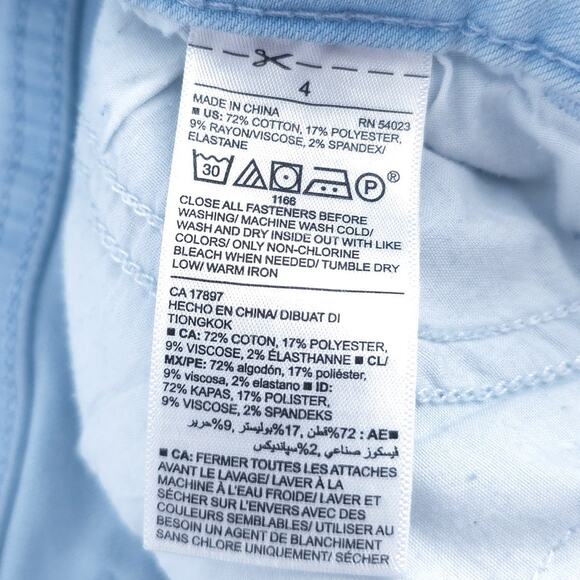 Old Navy Normcore Distressed Rockstar HR Light Wash 360 Stretch Raw Hem Skinny 4 - Picture 8 of 13